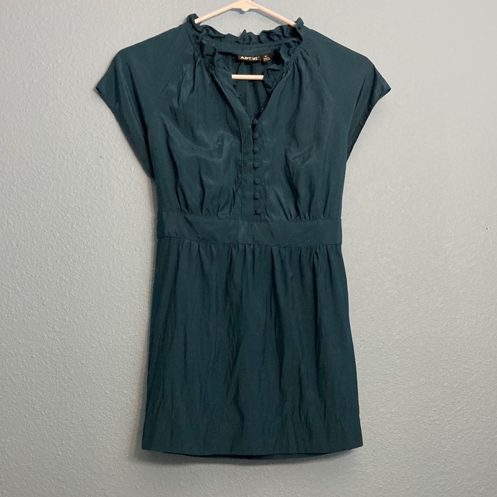 Apt 9 Ruffle Blouse - Teal